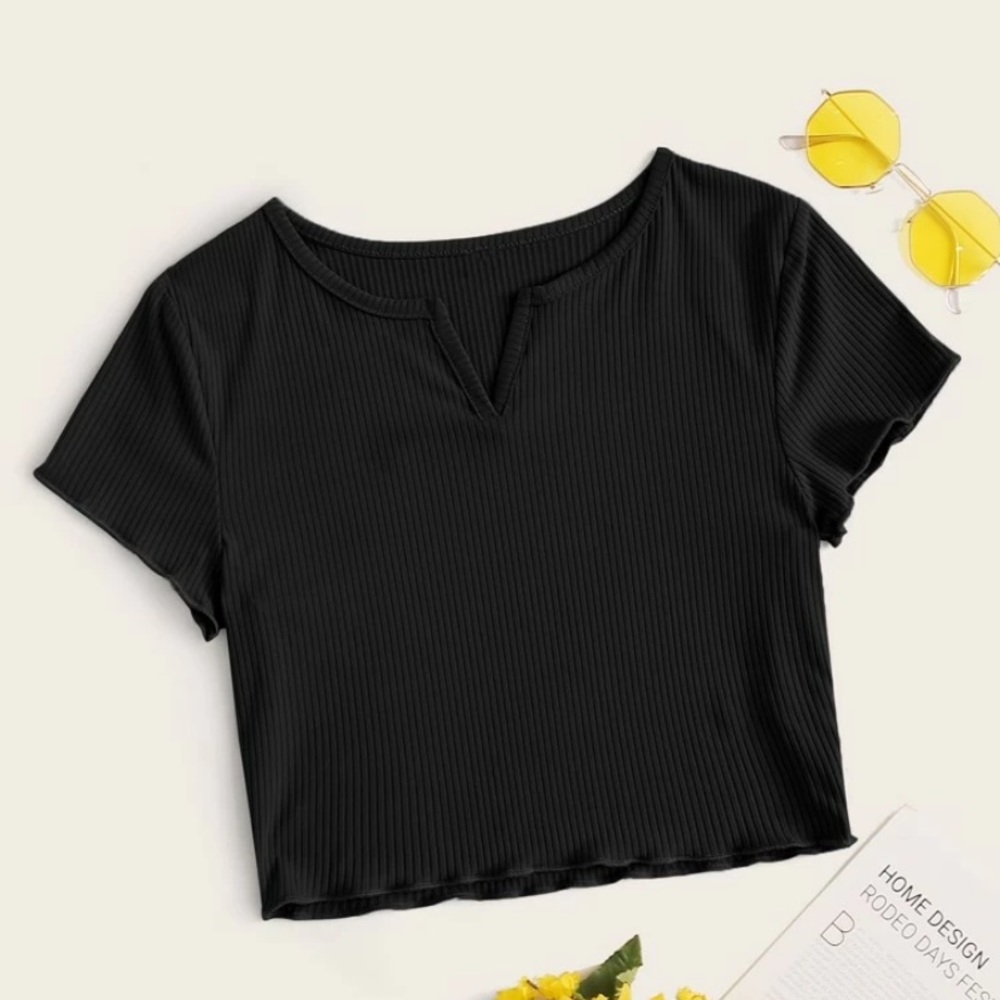 Black SHEIN crop top